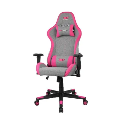 DRIFT DR90 PRO Silla Gaming PC Asiento Acolchado Gris Rosa