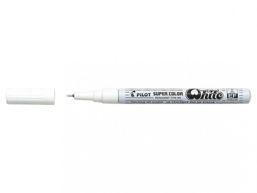 Pilot Marcador Permanente Desechable Blanco Extrafino