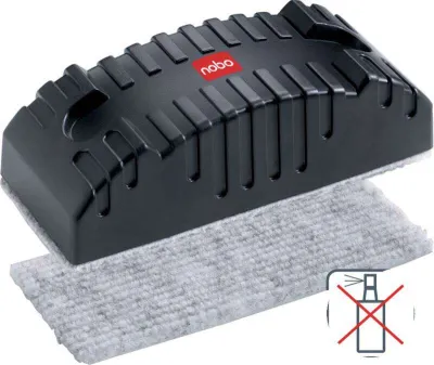 Nobo Borrador Magnético Para Pizarra Blanca - Borra En Seco - Color Negro