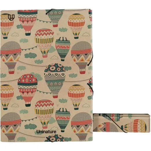 Grafoplás Caja De Proyectos Folio Con Gomas Lomo De 5Cm Cartón Y Kraft Uninature Capadocia