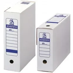 Dohe Caja Archivo Definitivo Folio Prolongado Cartón Blanco Pack 50 Ud
