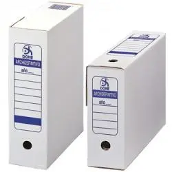 Dohe Caja Archivo Definitivo Folio Prolongado Cartón Blanco Pack 50 Unidades