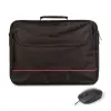 NGS Bureau Kit Maletín 16" Con Ratón Óptico USB Fog Negro