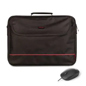 NGS Bureau Kit Maletín 16" Con Ratón Óptico USB Fog Negro