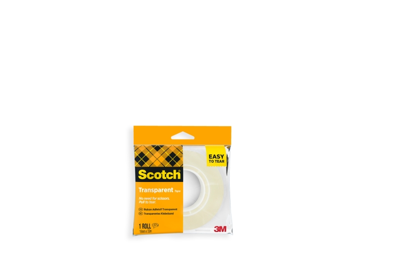 Scotch Cinta Adhesiva 19Mm X 33M - Facil De Cortar - Transparente