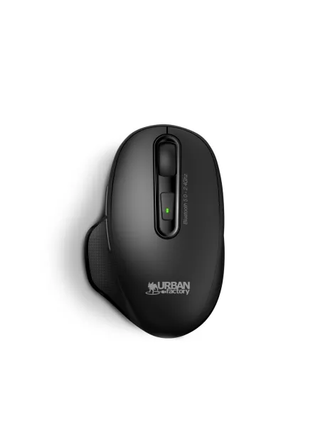 Urban Factory Onlee Raton Bluetooth 2.4Ghz - 800-1600Dpi - Bateria Recargable De 300Mah - 6 Botones - Uso Diestro - Color Negro