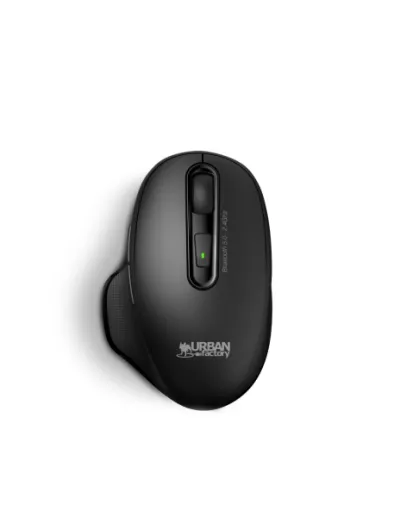 Urban Factory Raton Bluetooth 2.4GHz 800-1600dpi Batería Recargable 300mAh 6 Botones Negro