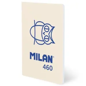 Milan Libreta Grapada A5 24H Papel Blanco 95gr Línea 7mm Beige