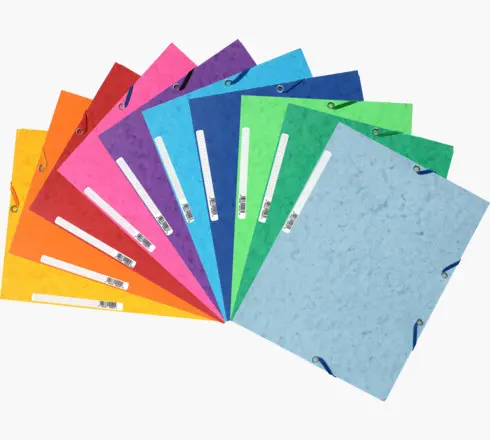Exacompta Carpeta Con Gomas Maxi Capacity A4 Tres Solapas Cartulina 400gr Colores Surtidos