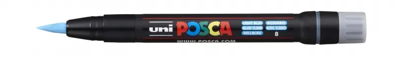 Posca PCF-350 Marcador de Pintura Punta Acrílica Estilo Pincel Color Azul Claro