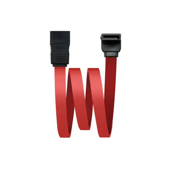Nanocable Cable Datos SATA Acodado 0.50m Rojo