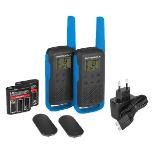 Motorola T62 Walkie Talkie 8Km 16CH Azul Dúo