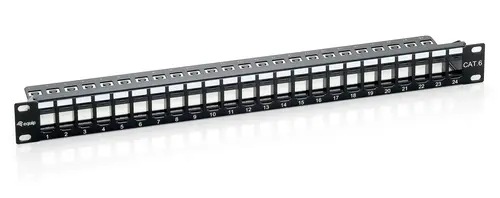 Patch Panel Vacio Cat.6 24 Puertos Keystone 1U