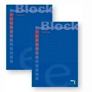 Pacsa Block Examen 50H A4 60gr Rayado Horizontal Encolado