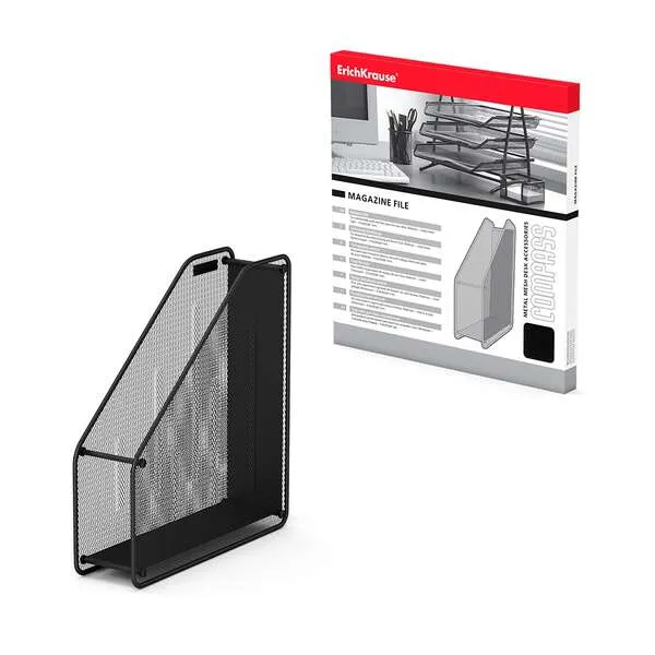 Erichkrause Revistero Compass Classic - Funcional, Practica Y Moderna - Acero Inoxidable - Color Negro