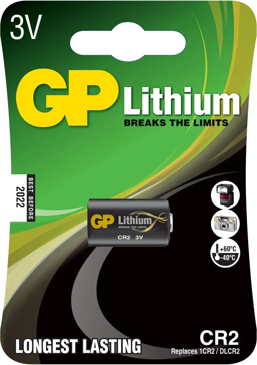 GP Lithium CR2 Pack de 1 Pila CR2 3V