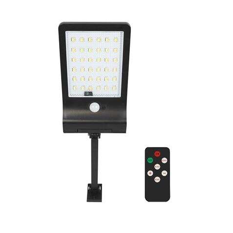 Elbat Farola Led Solar - 350Lm - Luz Regulable 3000K/4000K/6500K - Bateria 1800Mah - Sensor De Movimiento - Control Remoto