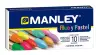 Manley Estuche Con 10 Cerás Blandas 60mm Surtidos Fluorescentes Y Pastel