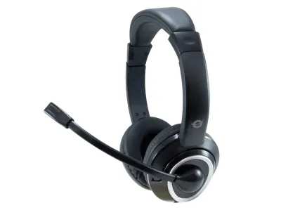 Conceptronic Polona USB Headset con Micrófono Flexible y Control de Volumen