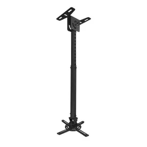 Tooq Soporte de Techo Inclinable y Giratorio para Proyector, 20Kg, Negro