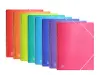 Oxford Carpeta A4 Con 40 Fundas Cristal Espiral Y Gomas Colores Surtidos