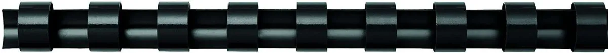 Fellowes Canutillo Plástico Negro 16mm Pack 100 Unidades