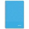 IMPREX Cuaderno Espiral Tapa PP 80H 90gr 4x4 Azul