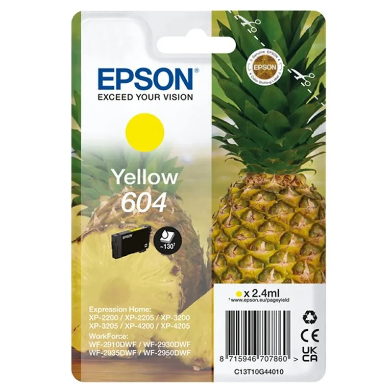 Epson 604 Cartucho de Tinta Amarillo Original