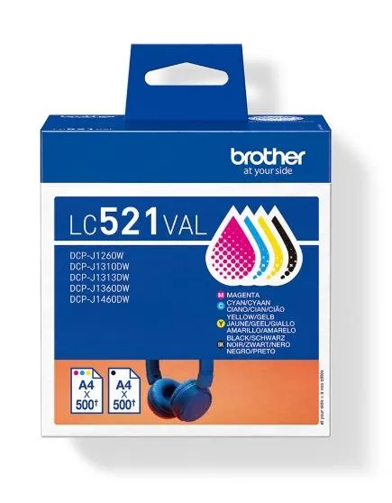 Brother Tinta Bk/C/M/Y Dcp-J1260W/J1310Dw/J1360Dw - Pack 4 Colores