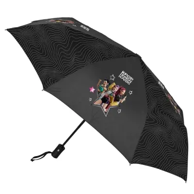 Safta Paraguas Automático Plegable K-Pop Demon Hunters 58cm Negro
