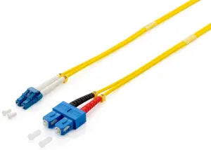 CABLE FIBRA OPTICA MONOMODO LC/SC 0.9/125 LSOH 1M COLOR AMARILLO