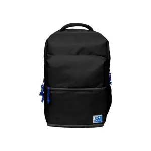Oxford Mochila Escolar B-Out con Compartimento Isotérmico y Cremallera Expandible - Negro 42x30x15-20cm