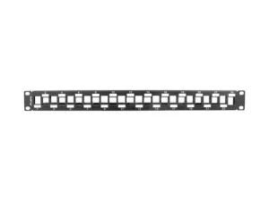 Lanberg PPKS-1224-B Panel De Parcheo 1U