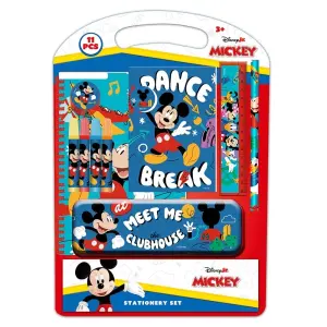 Safta Pack Escolar Mickey Mouse con Plumier Metálico y Accesorios A4