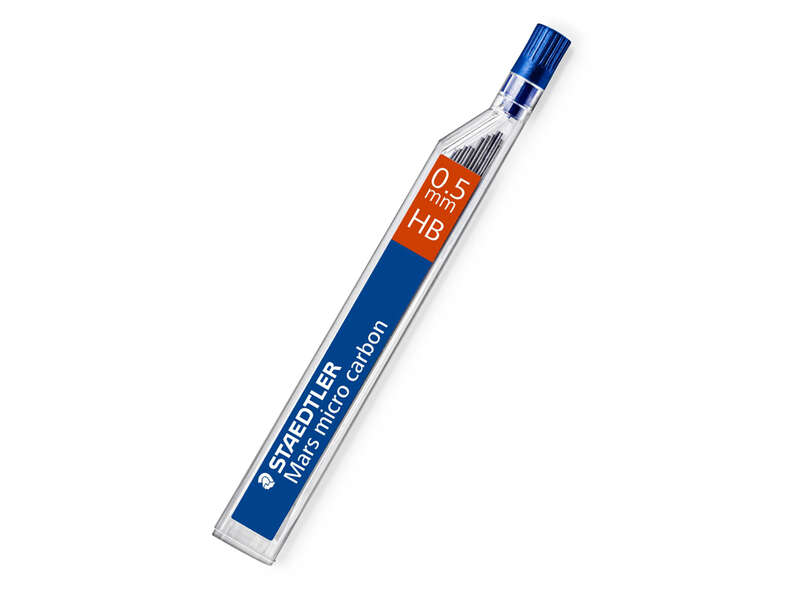 Staedtler Mars Micro Minas Para Portaminas 0.5Mm Hb - Fuertes Y Duraderas - Sin Pvc - Apta Para La Mayoria De Portaminas