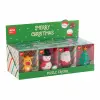 Apli Expositor Navidad con 12 Gomas de Borrar Maxi - 4 Diseños Puzzle