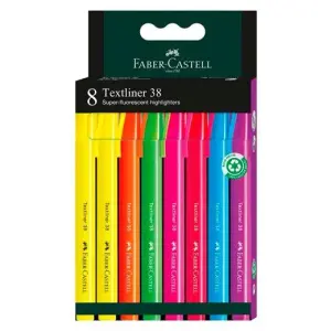 Faber Castell Marcador Fluorescente Textliner 38 Surtidos Blíster 8 Unidades