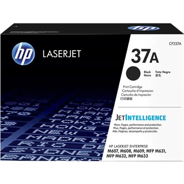 Hp Toner Negro Laserjet M607N/Dn,M608N/Dn/X - Nº37A