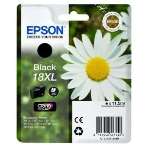 Epson T1811 (18XL) Negro Cartucho de Tinta Original para Impresoras