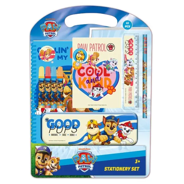 Safta Paw Patrol Cool Pack Escolar con Plumier Metálico y Accesorios - Azul