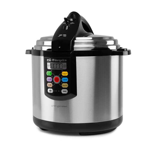 Orbegozo Hpe 8075 Olla A Presion Electrica Ultra Rapida - Temporizador Programable - Menus Pre-Configurados - Seguridad Y Ahorro Energetico