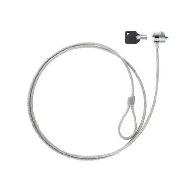 TOOQ Cable De Seguridad Para Portátiles, Monitores Y Televisores 1.5 M Con Llave Sistema Kensington