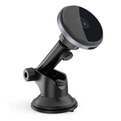 Xo Cargador Inalambrico Magnetico - Carga Qi Hasta 15W - Deteccion De Objetos Metalicos - Color Negro