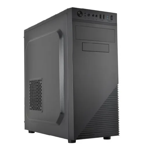 L-Link Atria Micro ATX Caja con Fuente de Alimentación 500W, 3 Discos Duros, 1x USB 3.0, 2x USB 2.0, Negro