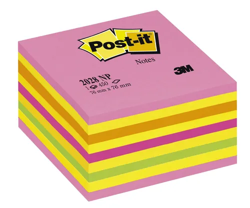 Post-It Cubo De Notas 450H 76X76 Tonos Pastel Multicolor