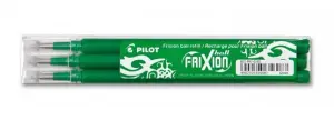 Pilot Recambio Bolígrafo Frixion 0.7 Verde Pack de 3 Unidades
