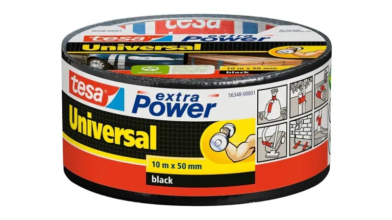 Tesa Extra Power Cinta Adhesiva Multiusos 50mm x 10m - Resistente y Fácil de Romper