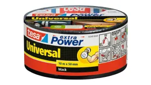 Tesa Extra Power Cinta Adhesiva Multiusos 50mm x 10m - Resistente y Fácil de Romper