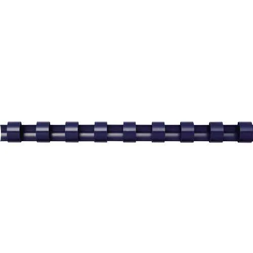 Fellowes Pack de 100 Canutillos de Plástico 12mm - Hasta 80 Hojas - Color Azul