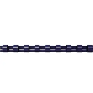 Fellowes Pack de 100 Canutillos de Plástico 12mm - Hasta 80 Hojas - Color Azul